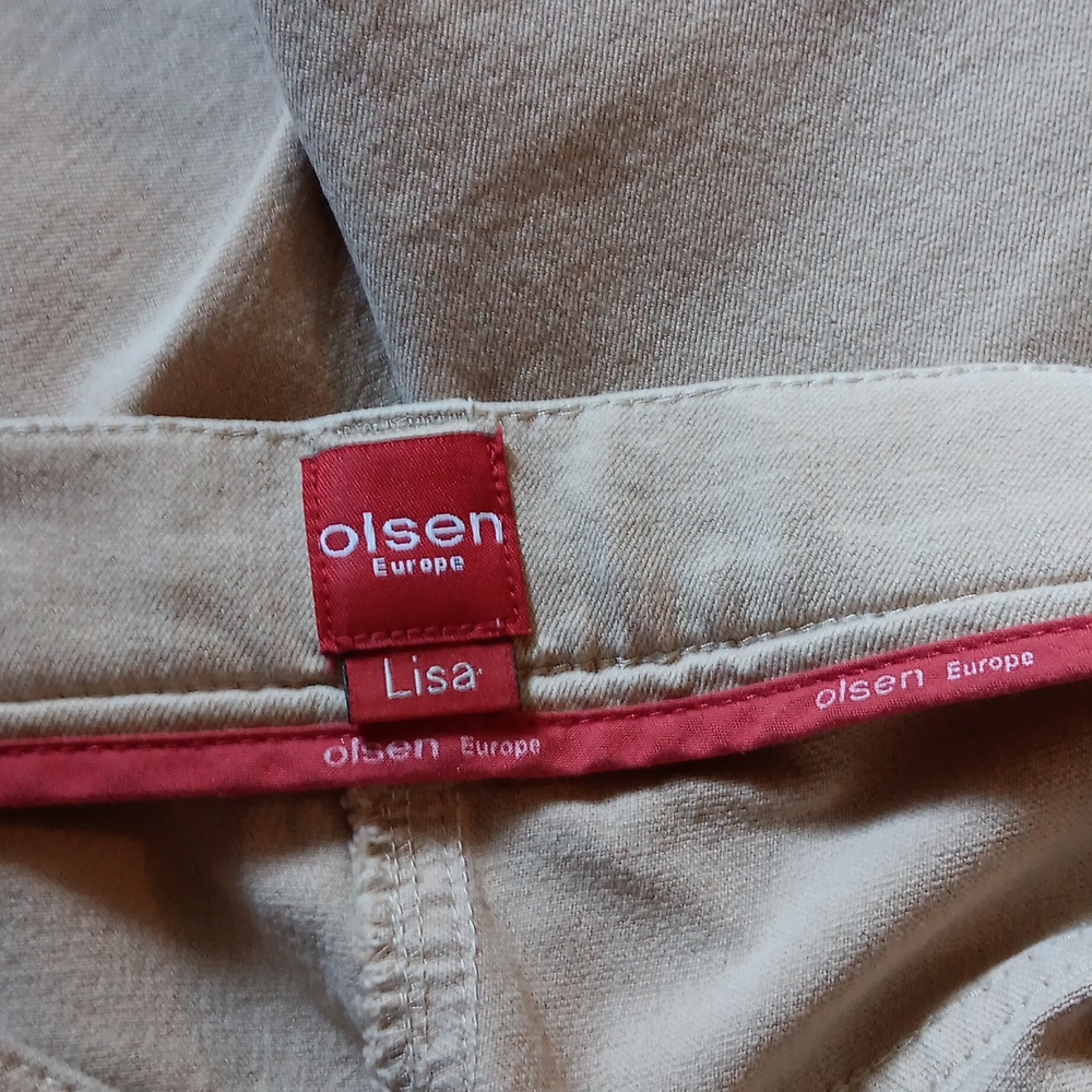 Olsen Europe Lisa Tan Pants EUC - Picture 8 of 10